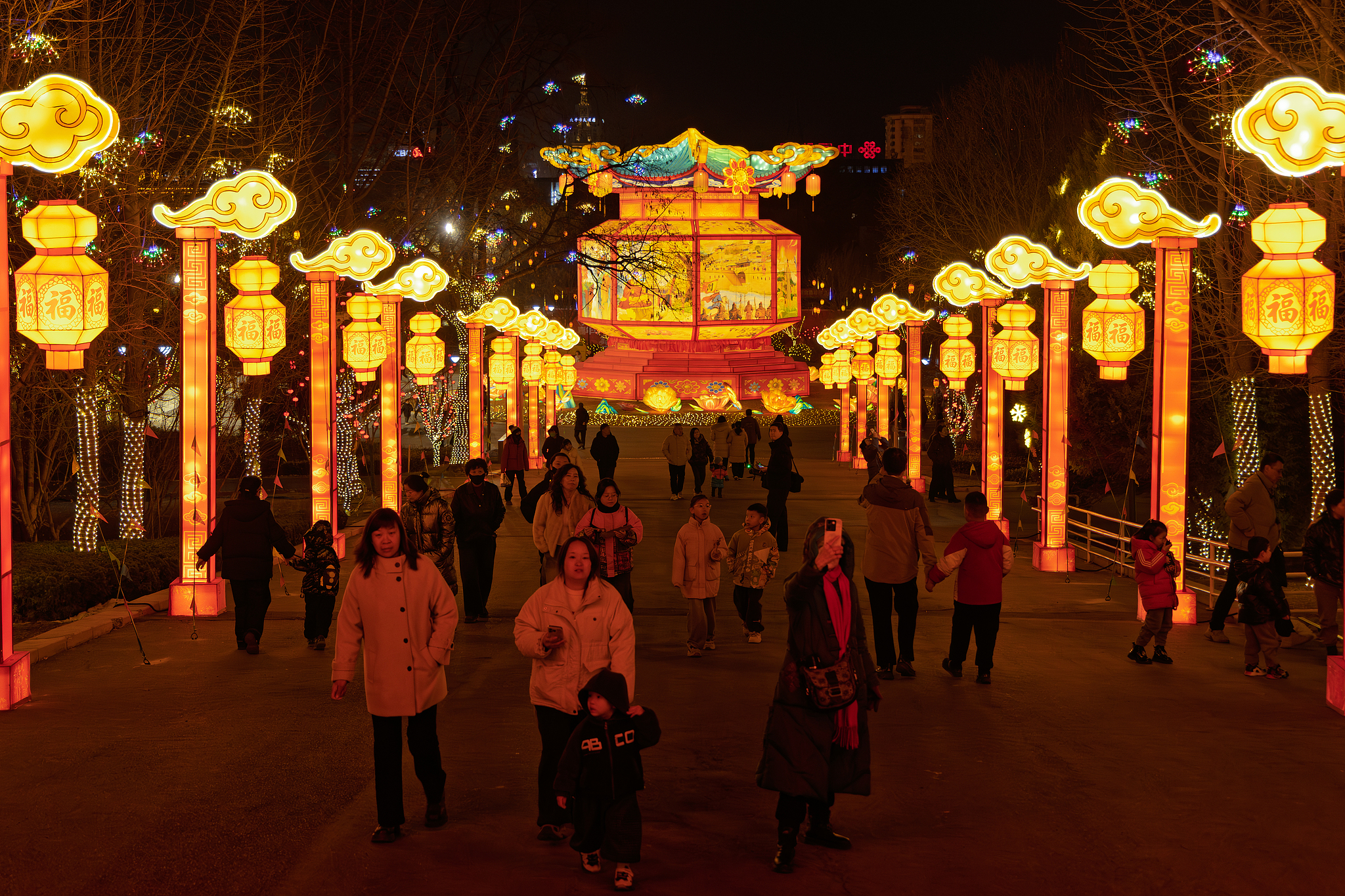 A Spring Festival lantern exhibition in Jincheng, Shanxi Province, north China, February 11, 2026. /CFP