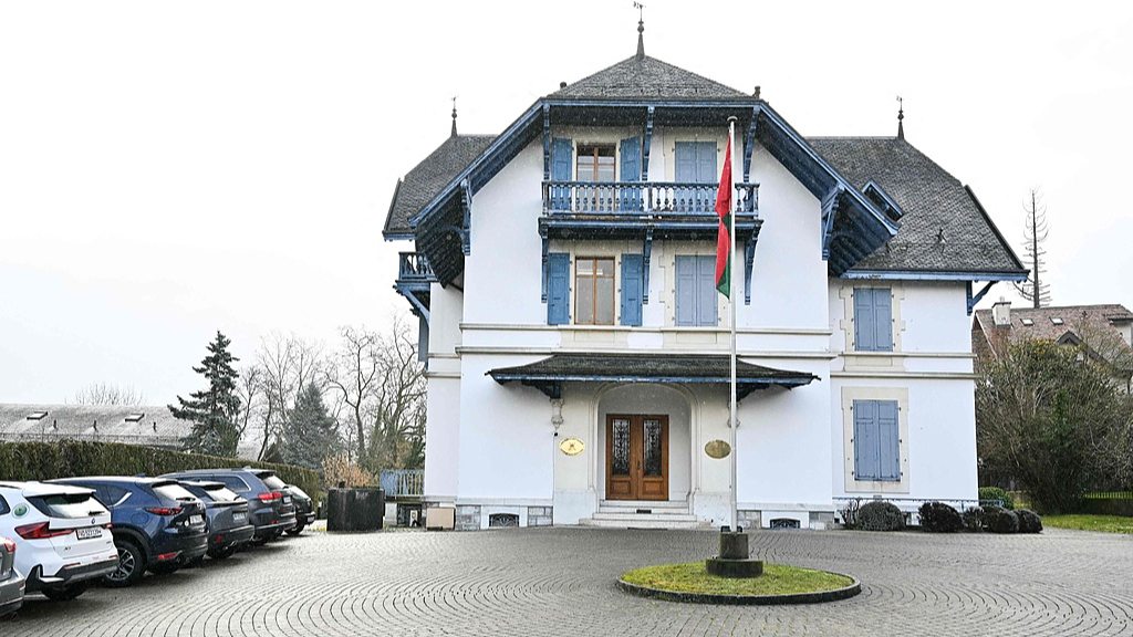 The Omani consulate general ahead of indirect nuclear talks between the United States and Iran in Geneva, Switzerland, February 17, 2026. /VCG
