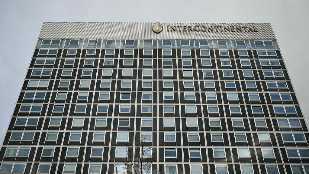 The Intercontinental hotel where a new round of talks among Ukraine, the United States and Russia take place in Geneva, February 17, 2026. /VCG