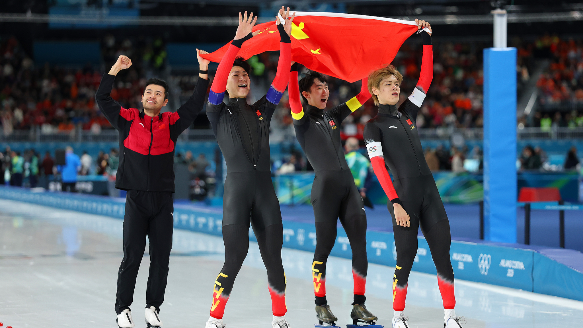 China earns team pursuit bronze in speed skating at 2026 Winter Games