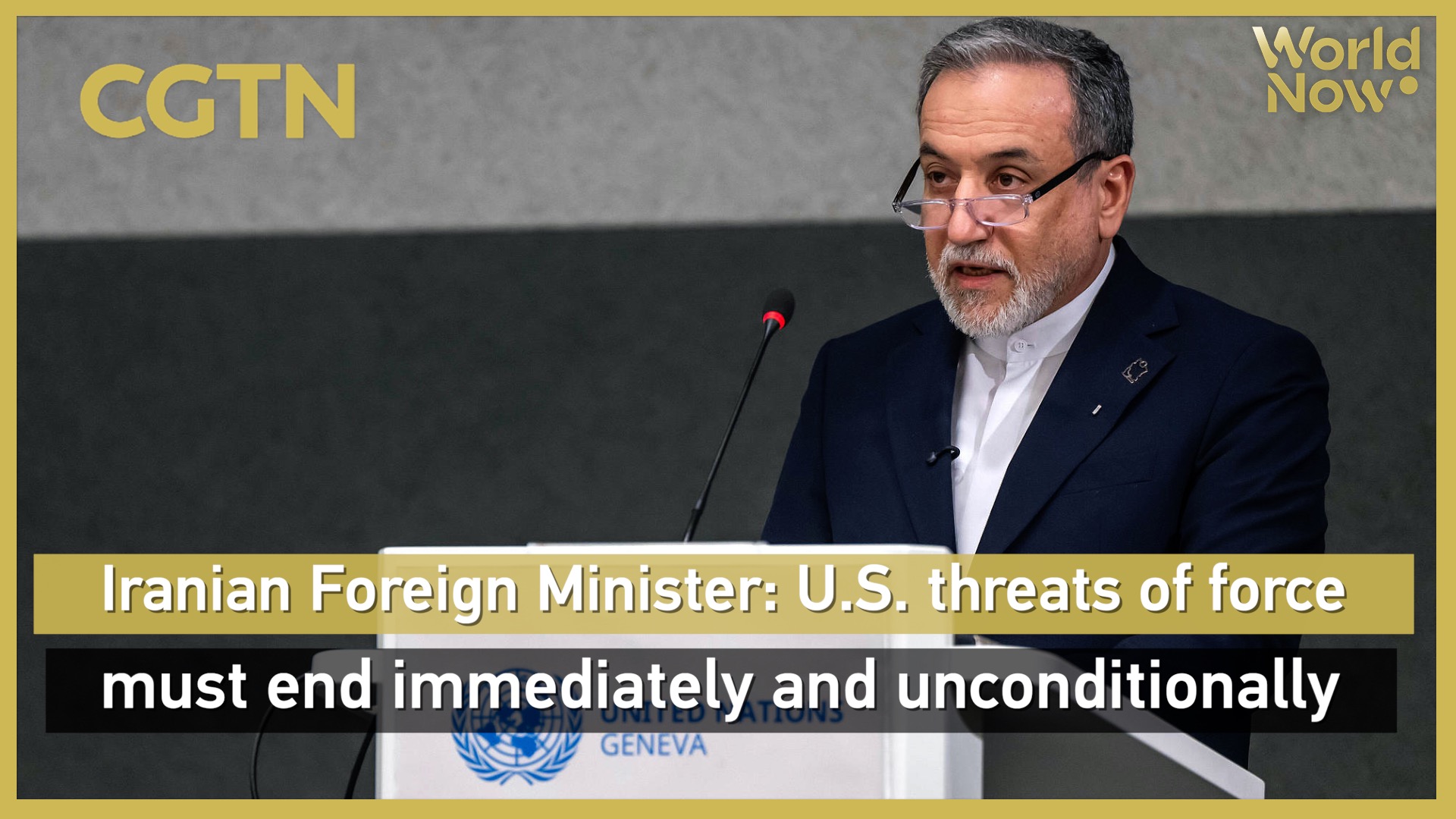 Iran FM: U.S. threats of force must end immediately