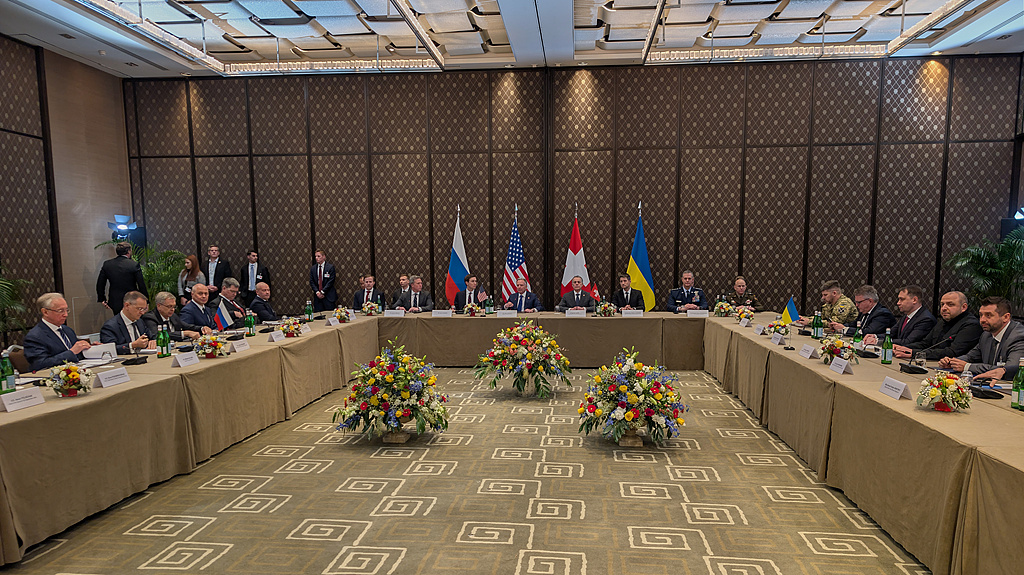 Russian, Ukrainian and U.S. delegations attend trilateral talks in Geneva, Switzerland, February 17, 2026. /VCG