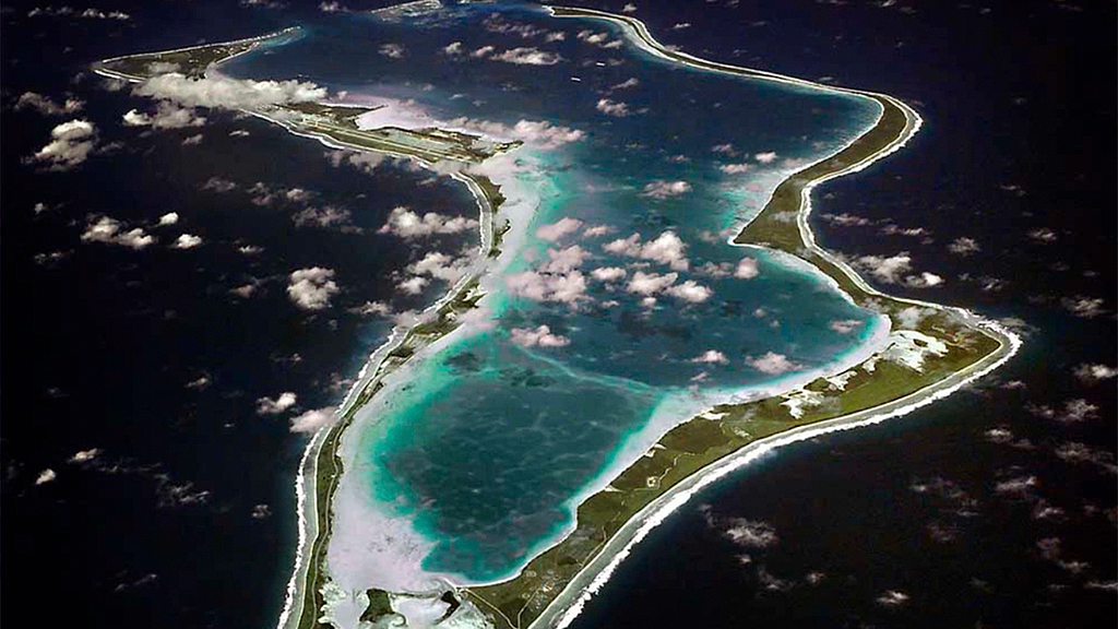 An aerial view of Diego Garcia. /VCG