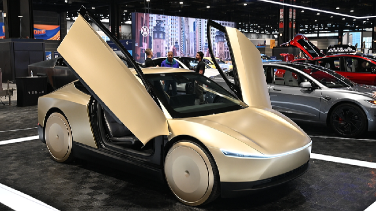 Tesla's first Cybercab rolls off line, April mass production planned