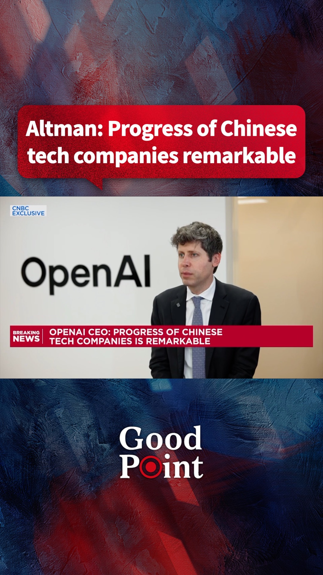 Altman: Progress of Chinese tech companies 'remarkable'