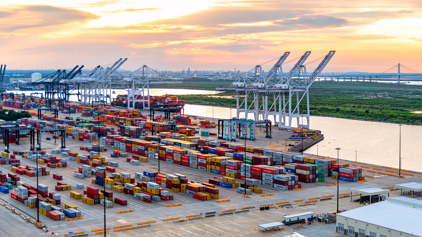 Morgan's point, hosting the Port of Houston's largest container terminal, in southeastern Harris County, Texas, United States. /VCG