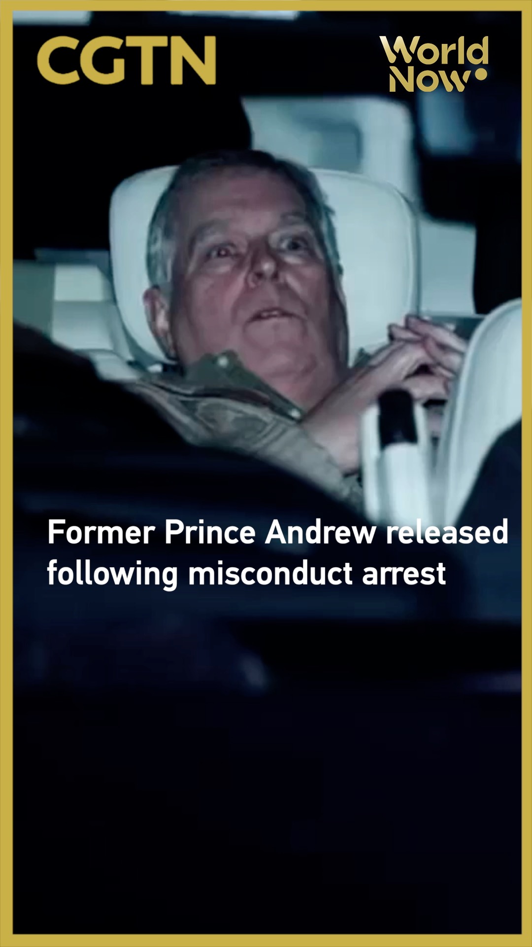 Former Prince Andrew released following misconduct arrest