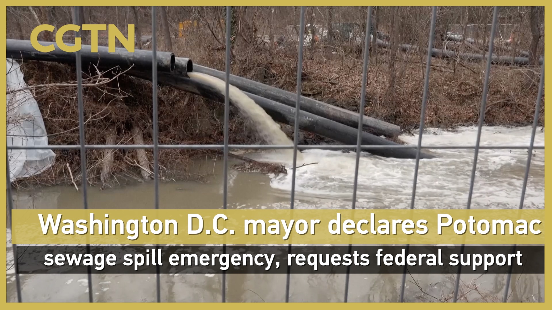 Washington D.C. mayor declares emergency over Potomac sewage spill
