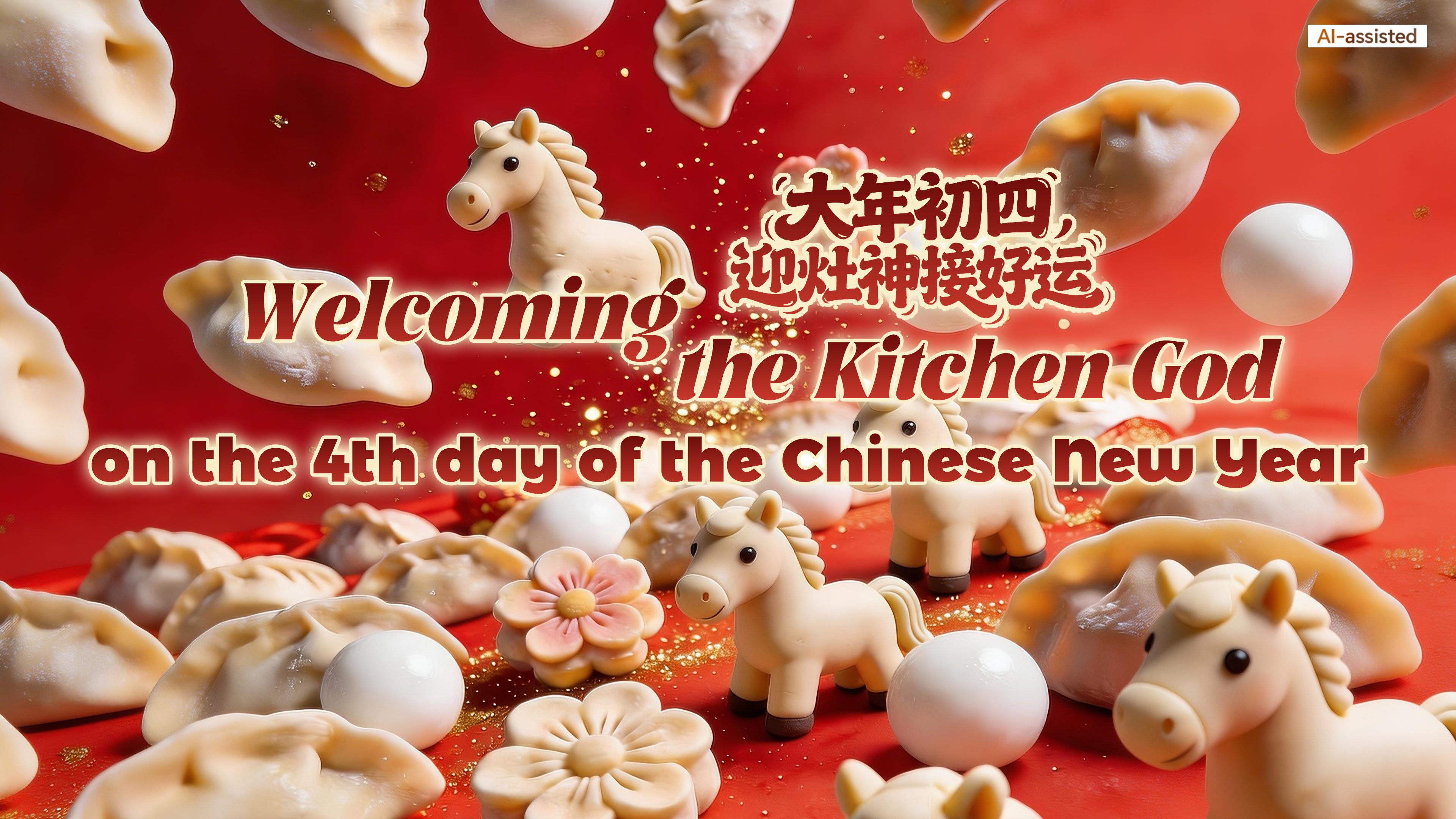 Welcoming the Kitchen God on the 4th day of the Chinese New Year