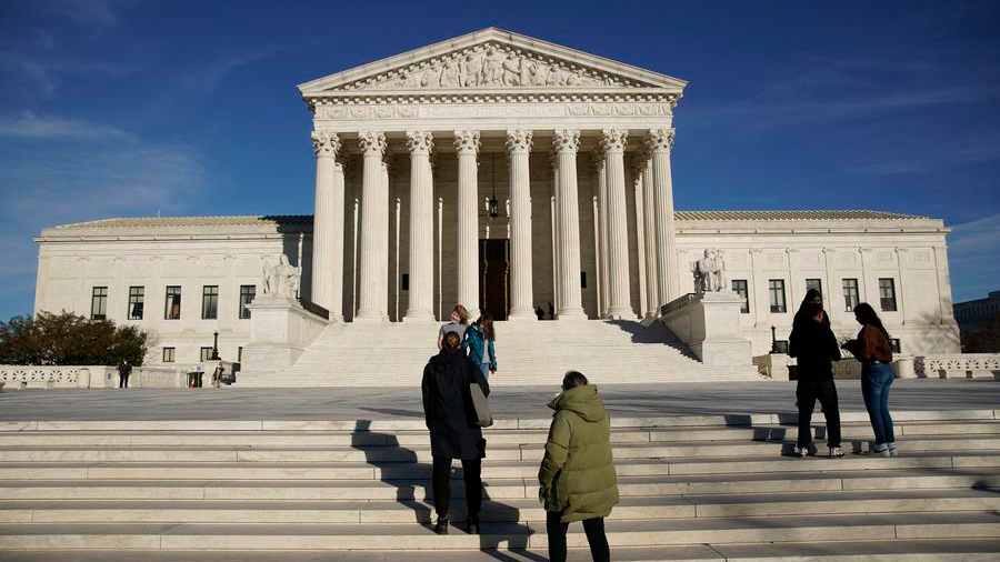 The U.S. Supreme Court building in Washington, D.C., the United States, February 25, 2022. /Xinhua