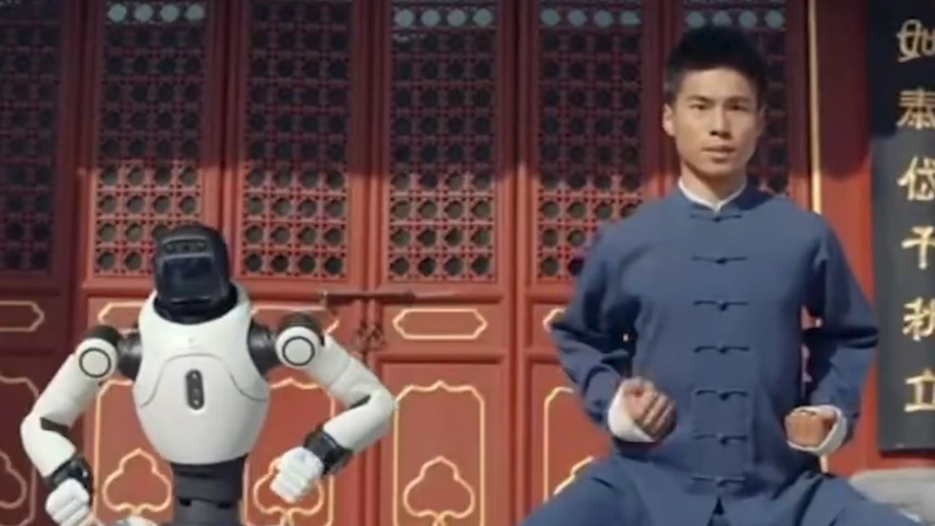 Humanoid robots learn kung fu at Shaolin Temple
