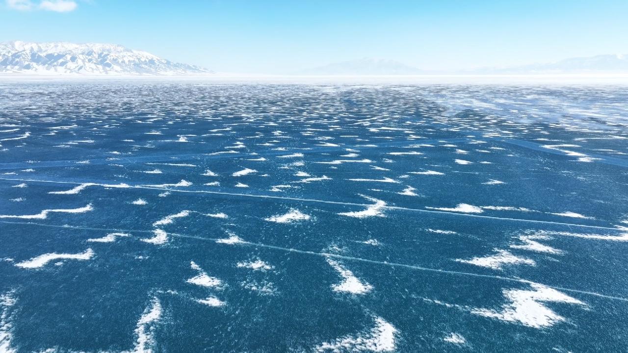 Sayram Lake shines as a winter destination for the Spring Festival