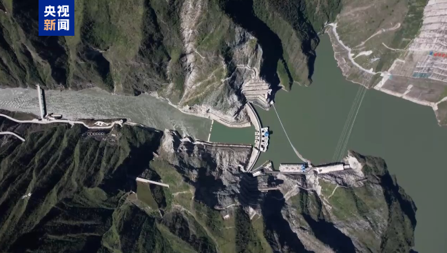 An aerial view of the Lianghekou hybrid pumped-storage power project. /CMG