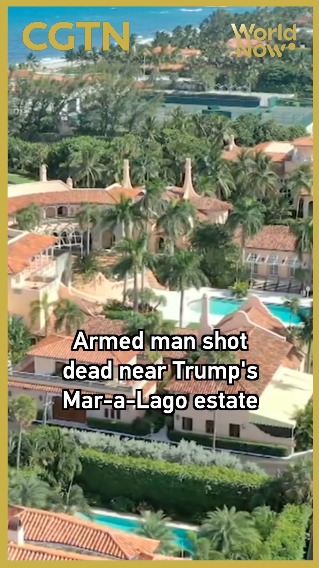 Armed man shot dead near Trump's Mar-a-Lago estate