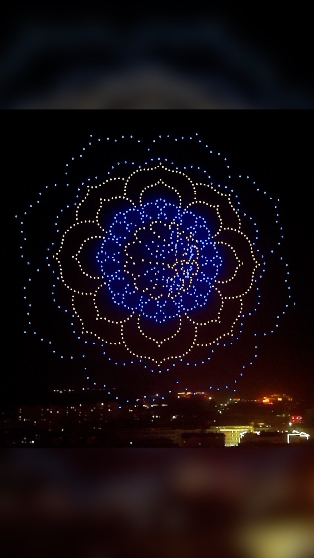 Drone show illuminates Dunhuang during Chinese New Year holiday