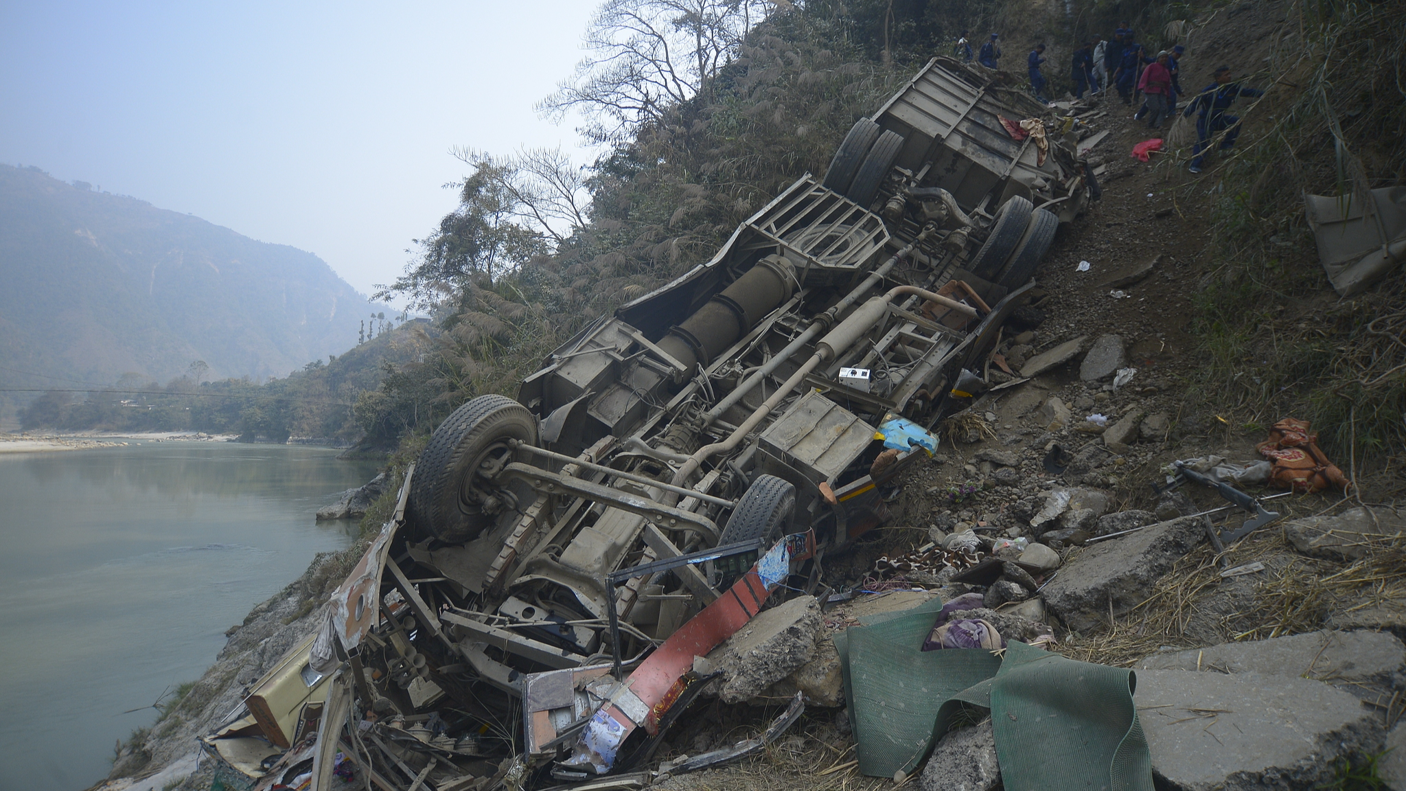 One Chinese national killed in central Nepal bus accident