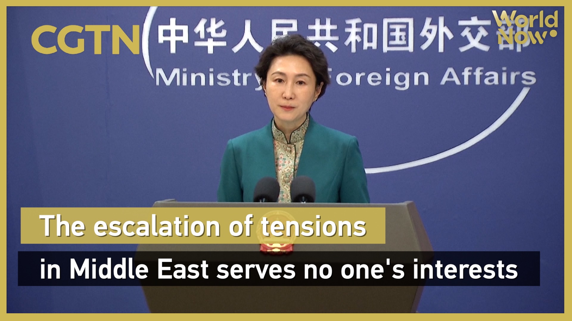 The escalation of tensions in Middle East serves no one's interests