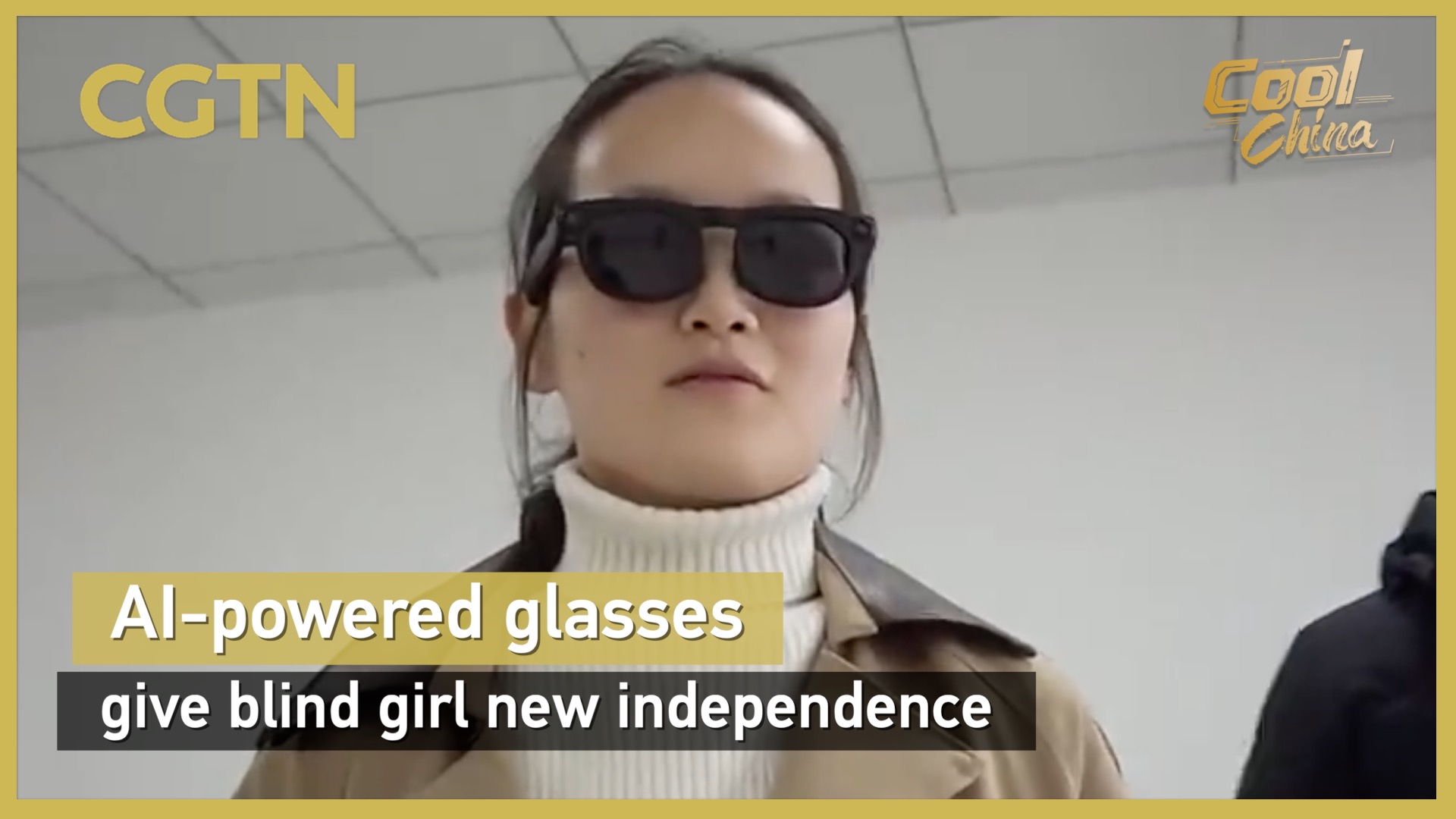 AI-powered glasses give visually impaired girl new independence