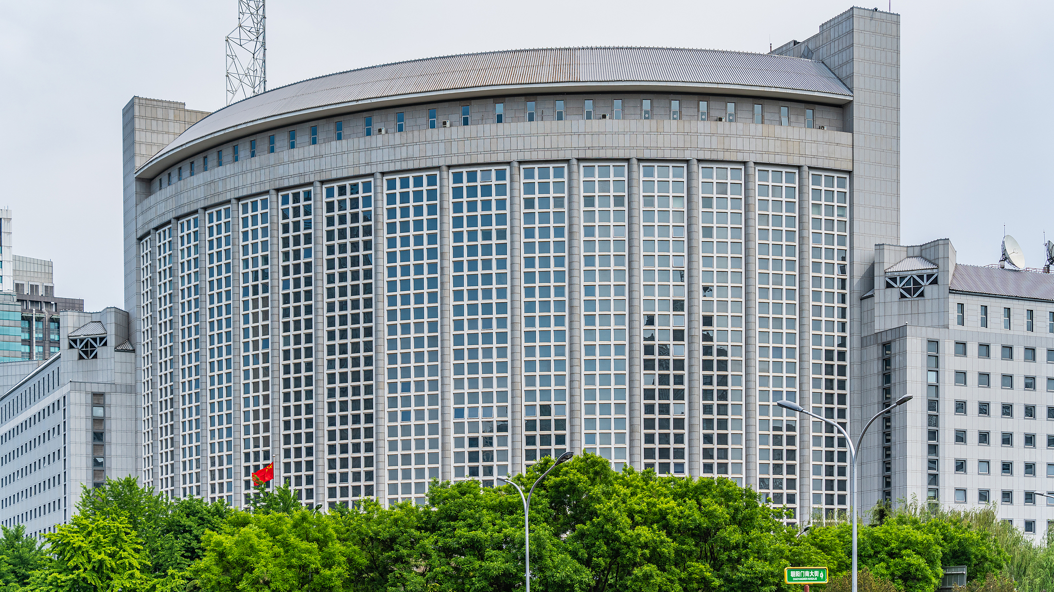 File photo of the building of Chinese Foreign Ministry. /VCG