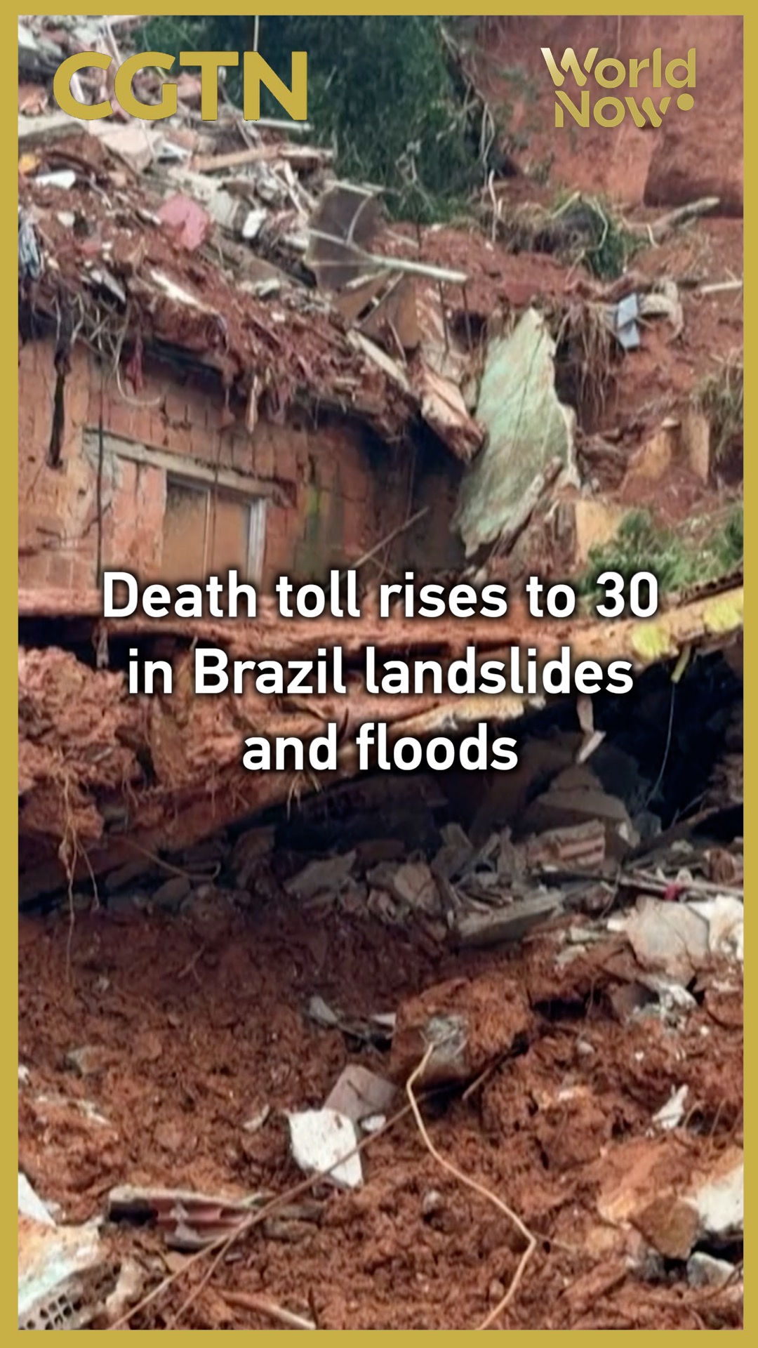 Death toll rises to 30 in Brazil landslides and floods