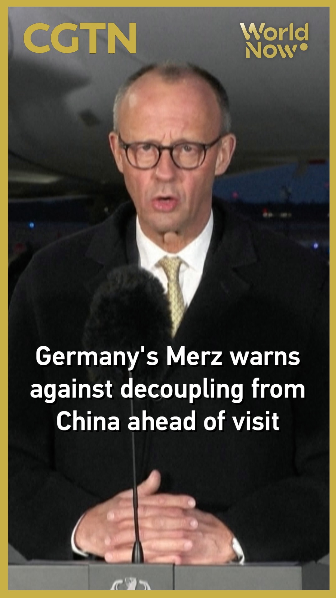 Germany's Merz warns against decoupling from China ahead of visit