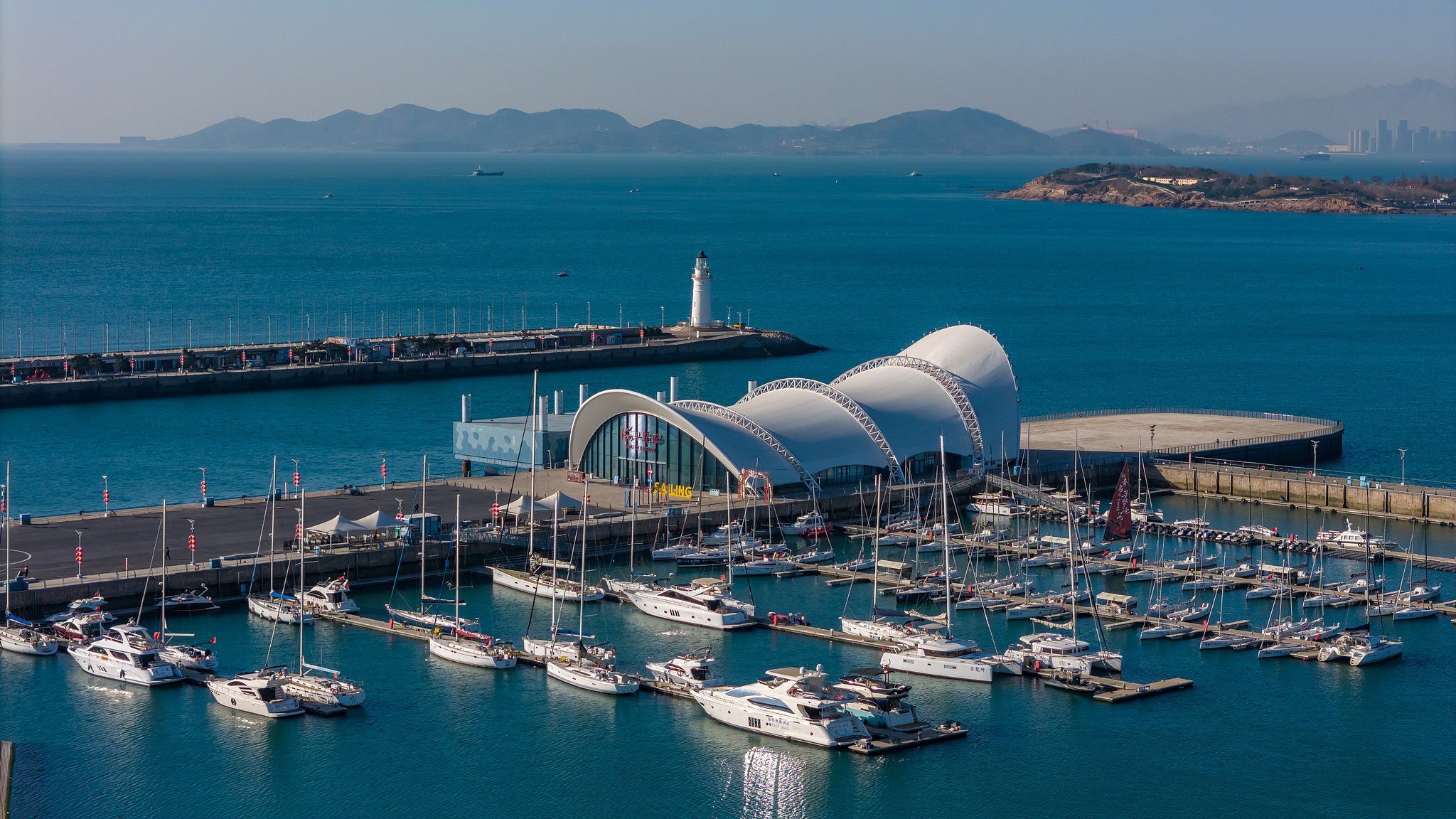 Live: Captivating Qingdao International Sailing Center in Shandong Province, E China