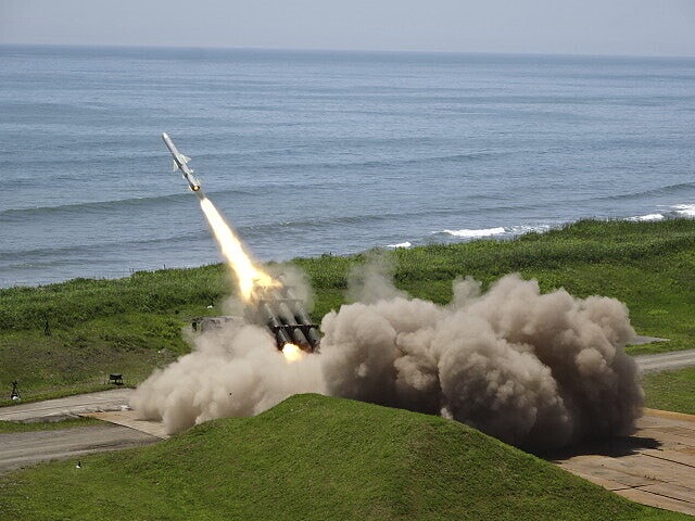 Japan's army test-fires a Type 88 surface-to-ship short-range missile at the Shizunai Anti-Air Firing Range on Japan's northern main island of Hokkaido in its first missile test on Japanese territory, June 24, 2025. /CFP