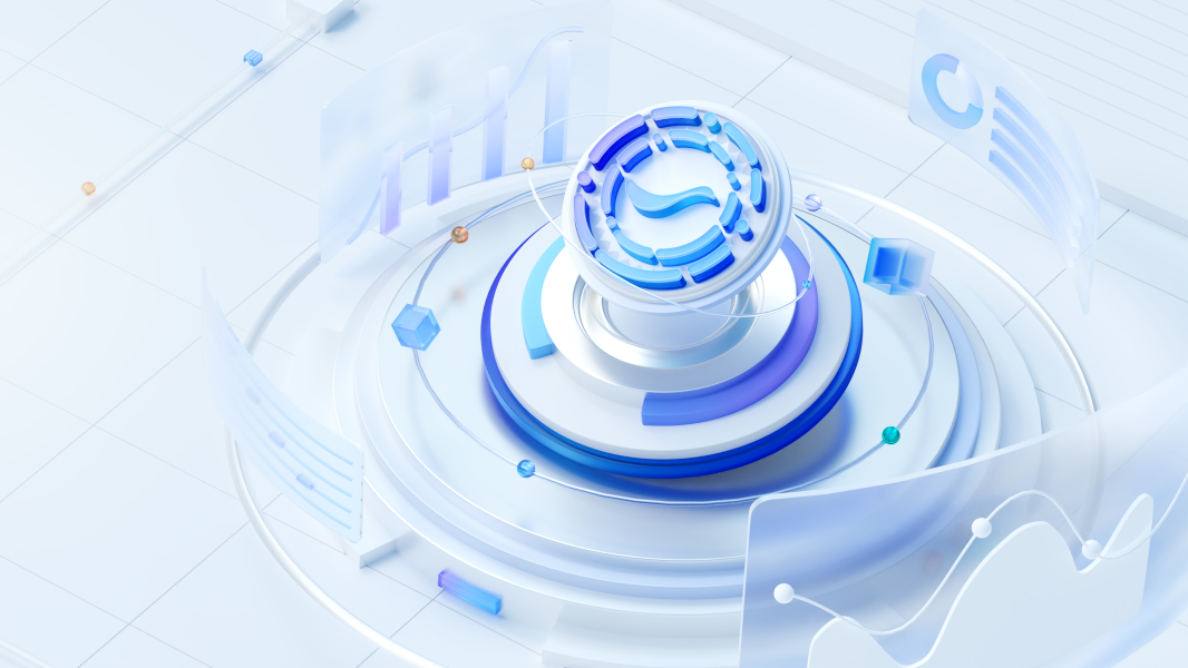 A graphic depiction of  computer operating system Origin Pilot. /Origin Quantum Cloud