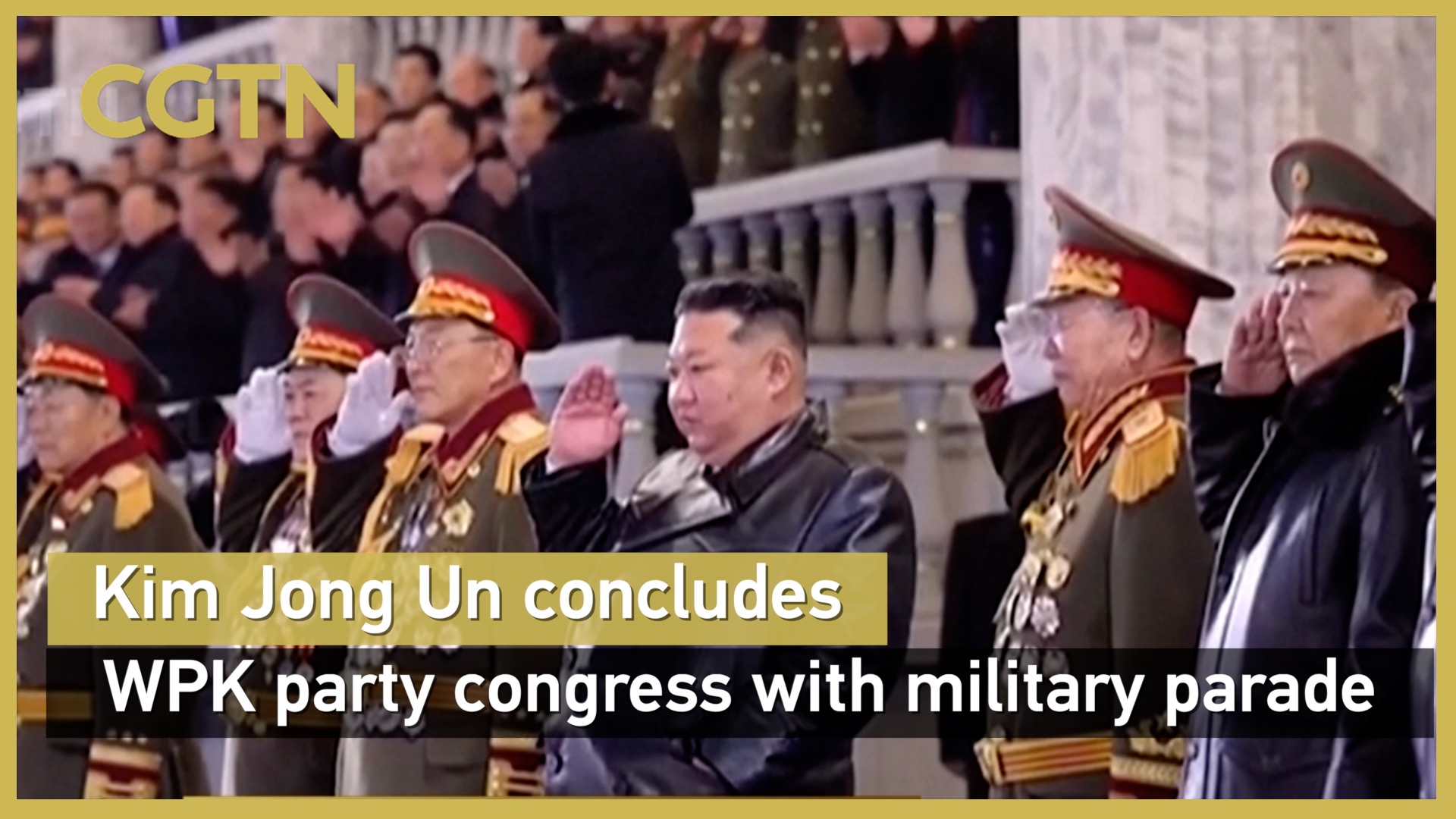 Kim Jong Un concludes WPK party congress with military parade