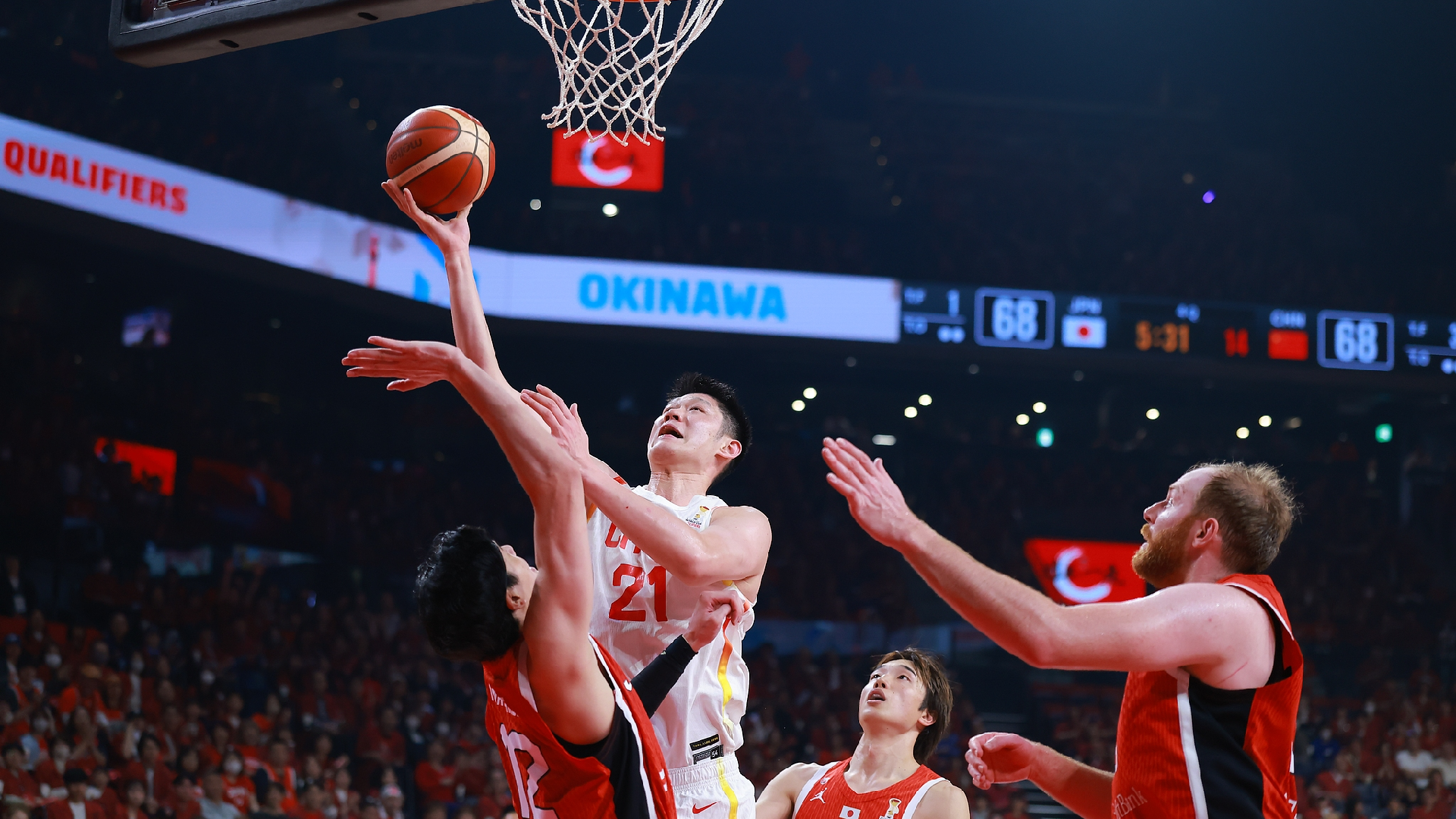 China battles from behind to defeat Japan in FIBA World Cup Qualifying