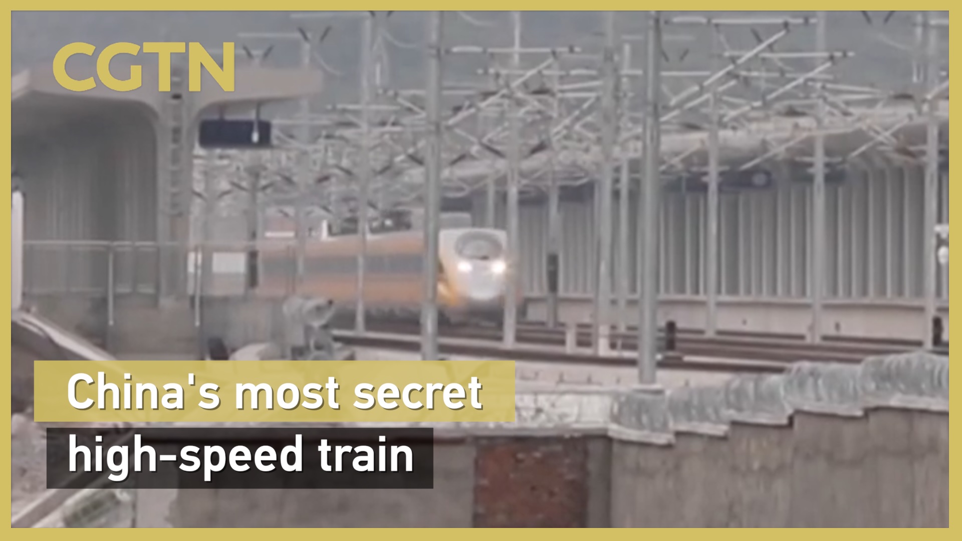 China's most secret high-speed train
