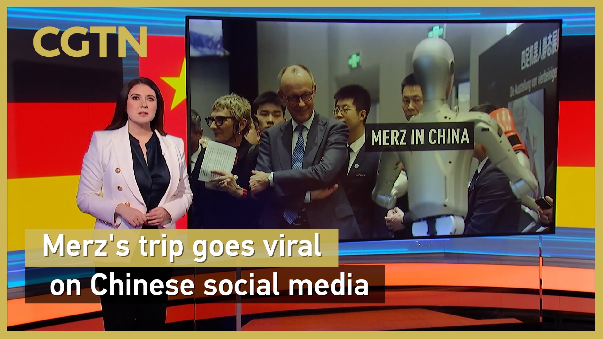 Merz's trip goes viral on Chinese social media