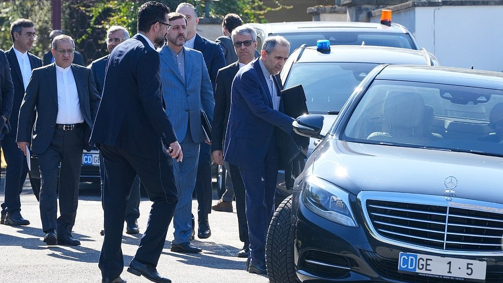 Iranian delegation after the indirect talks between Iran and the U.S. in Geneva, Switzerland, February 26, 2026. /VCG