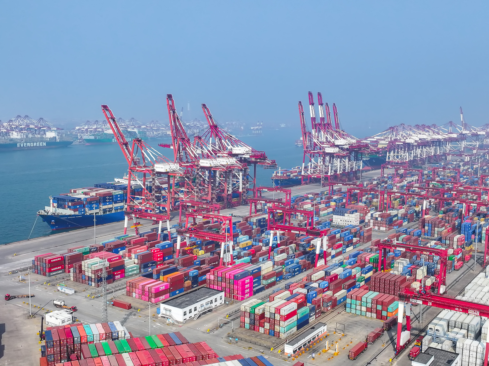 The Port of Qingdao, Shandong Province, China, February 27, 2026. /VCG