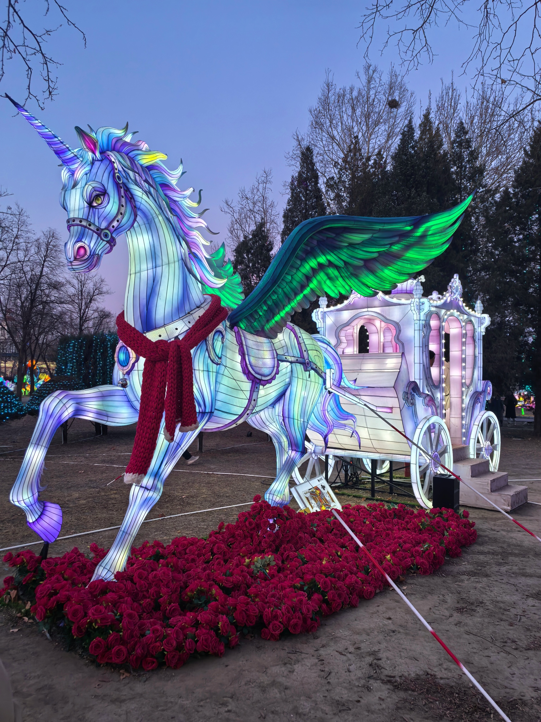 A view of Beijing World Park's 2026 Jingcai New Year Lantern Carnival on February 17, 2026. /CGTN