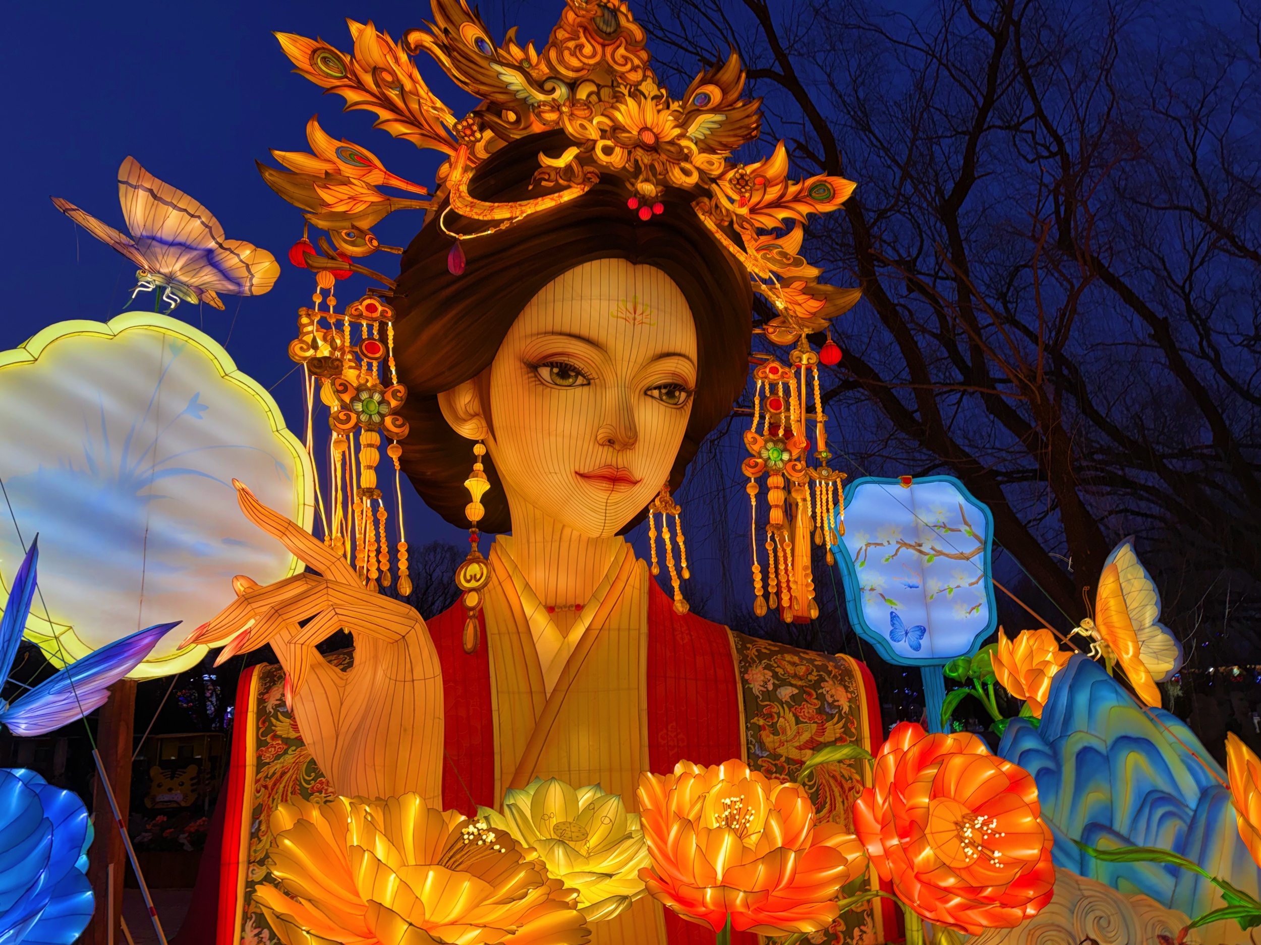 A view of Beijing World Park's 2026 Jingcai New Year Lantern Carnival on February 17, 2026. /CGTN