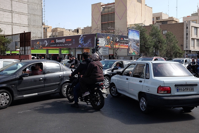 Vehicles cross an intersection following Israeli and U.S. strikes in Tehran, Iran, February 28, 2026. /VCG