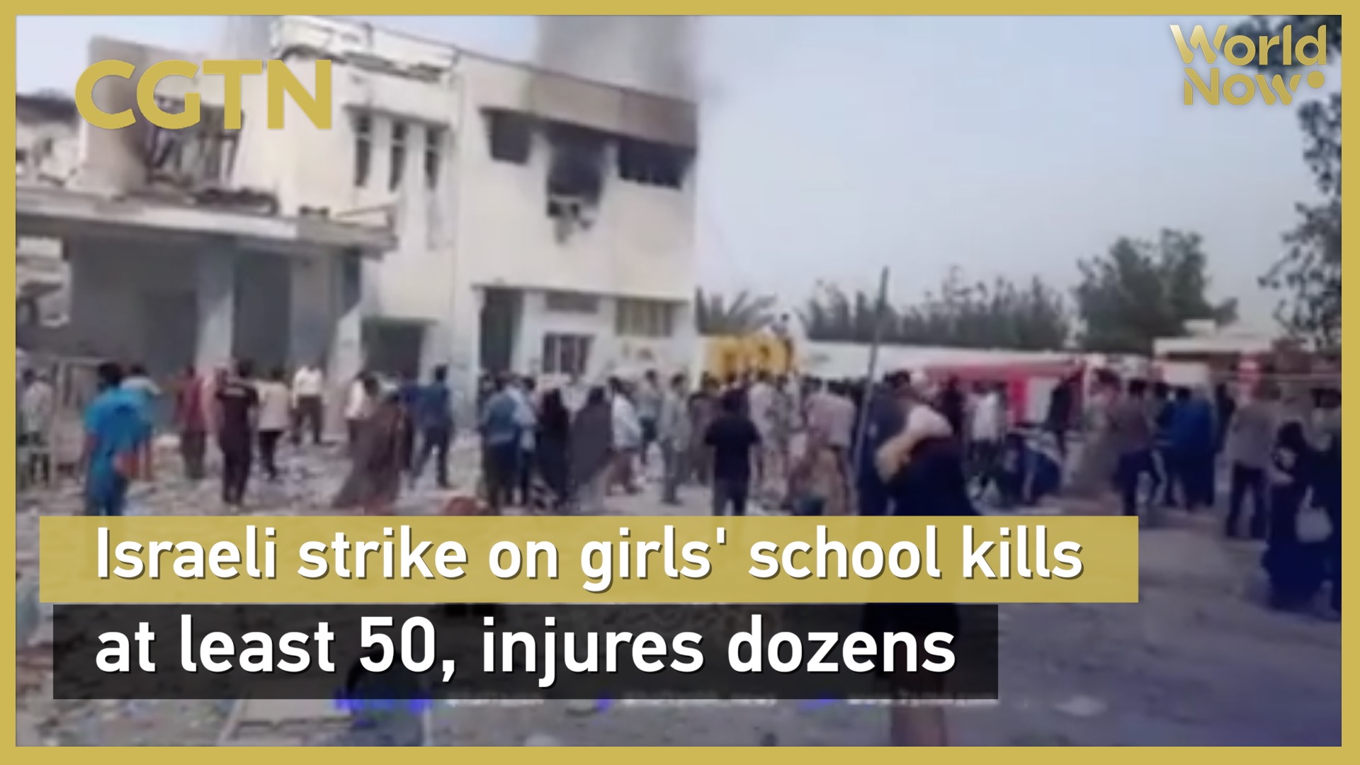 Israeli strike on girls' school kills at least 50, injures dozens