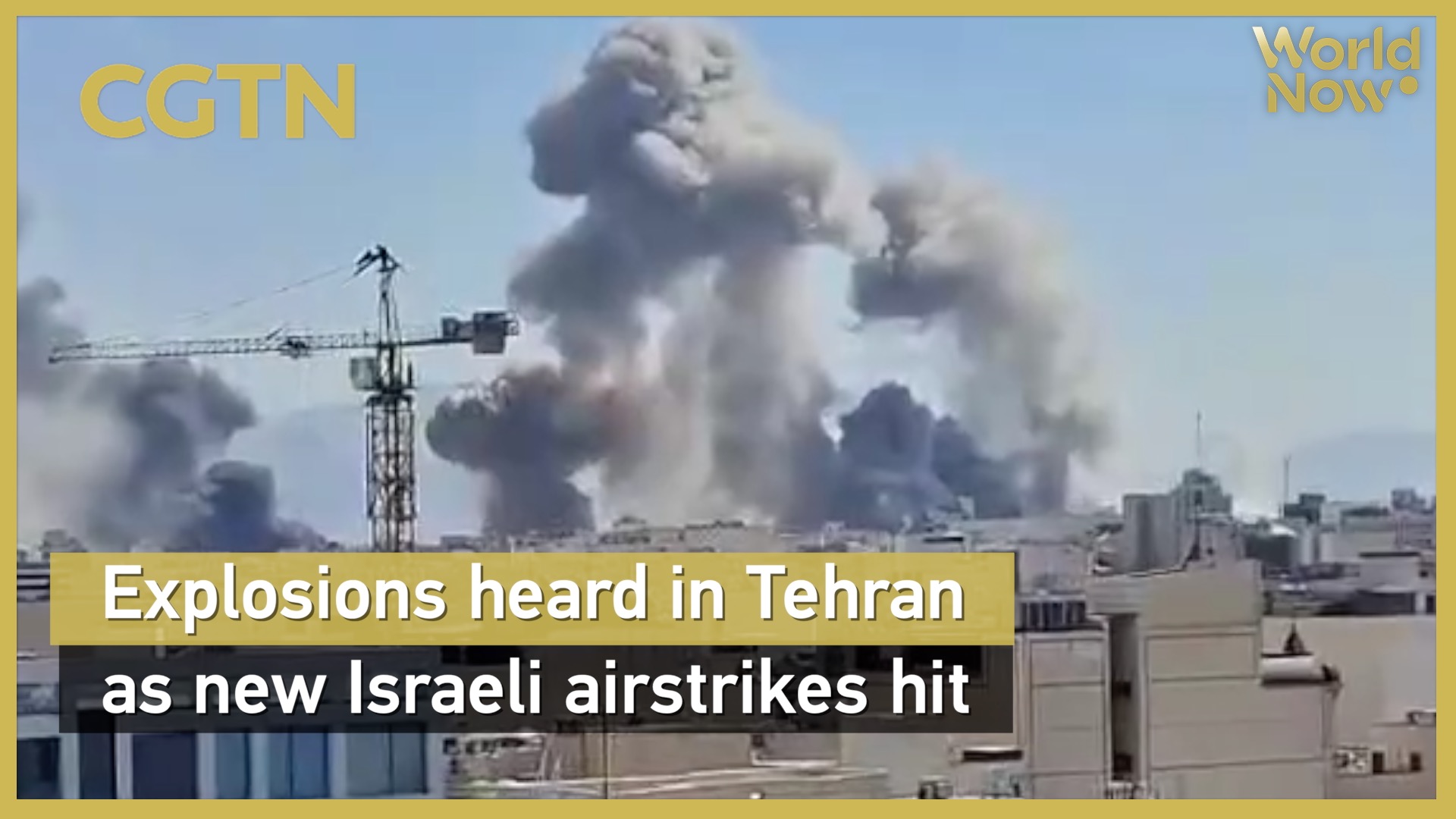 Explosions heard in Tehran as new Israeli air strikes hit