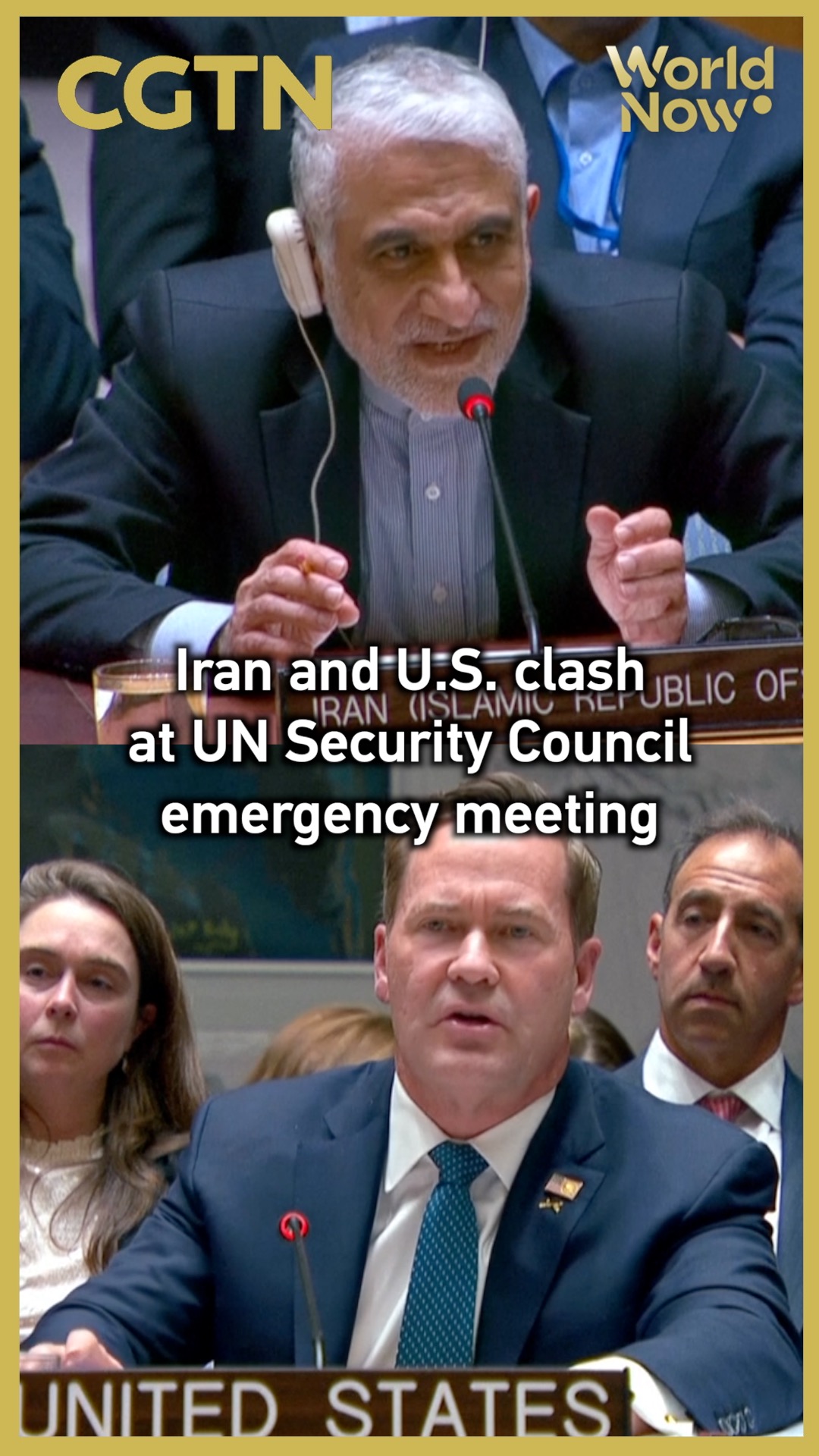 Iran, U.S. clash at UN Security Council emergency meeting