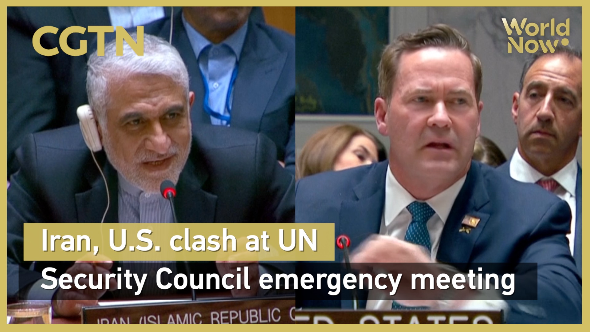 Iran, U.S. clash at UN Security Council emergency meeting