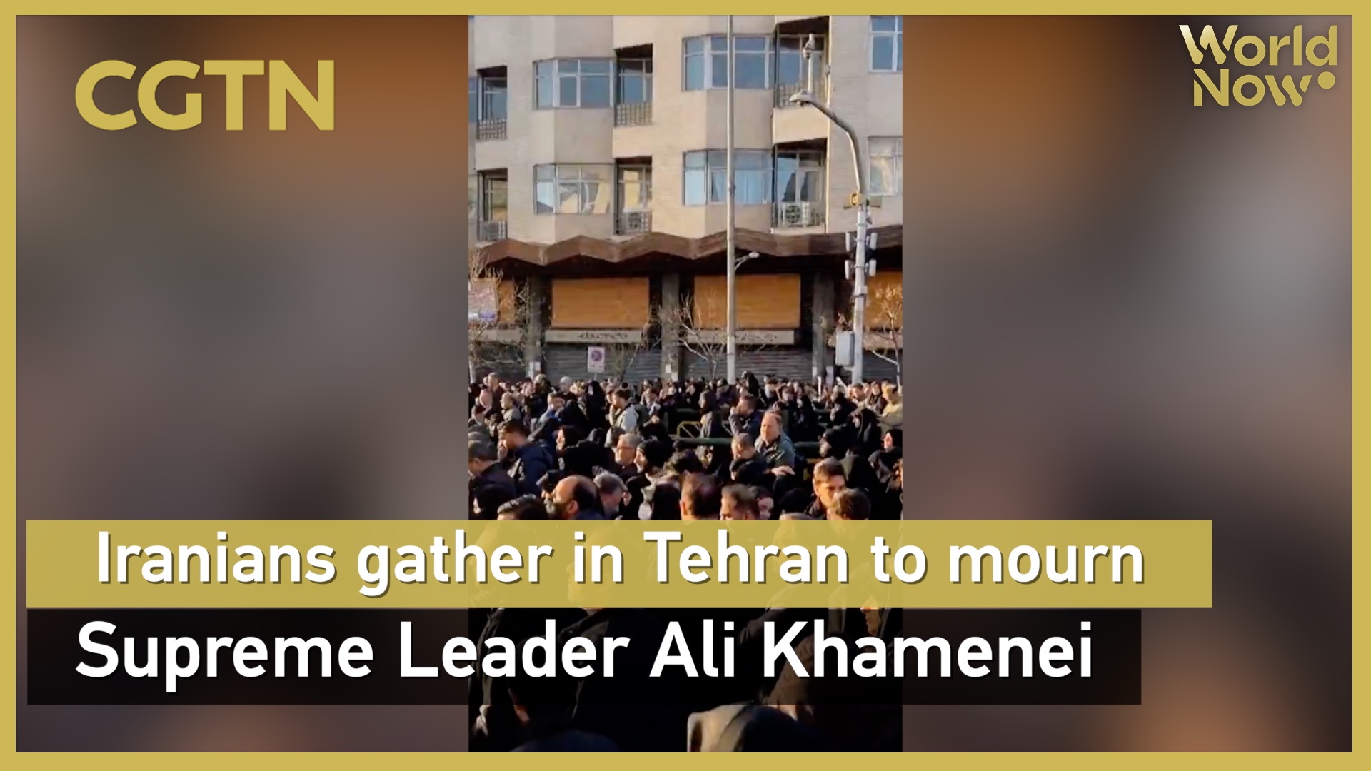 Iranians gather in Tehran to mourn Supreme Leader Ali Khamenei
