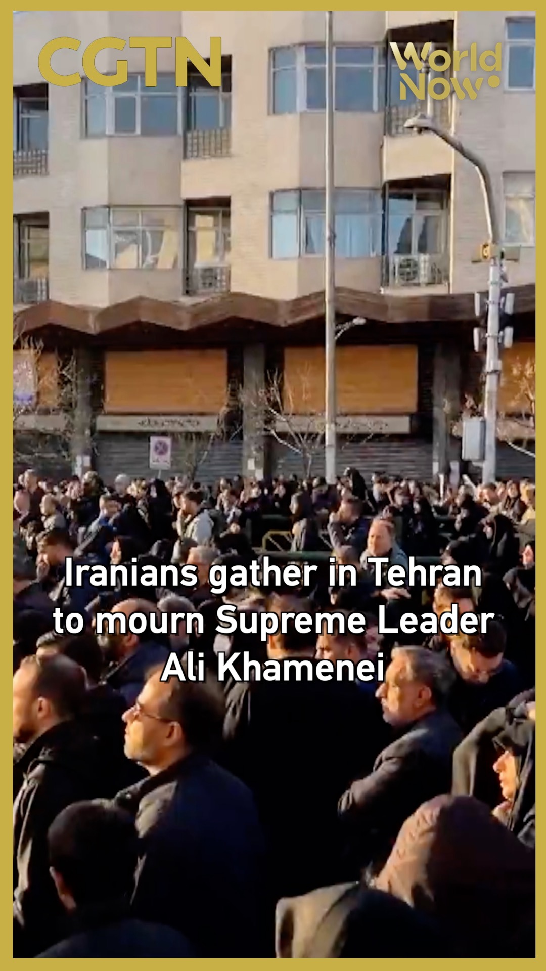 Iranians gather in Tehran to mourn Supreme Leader Ali Khamenei