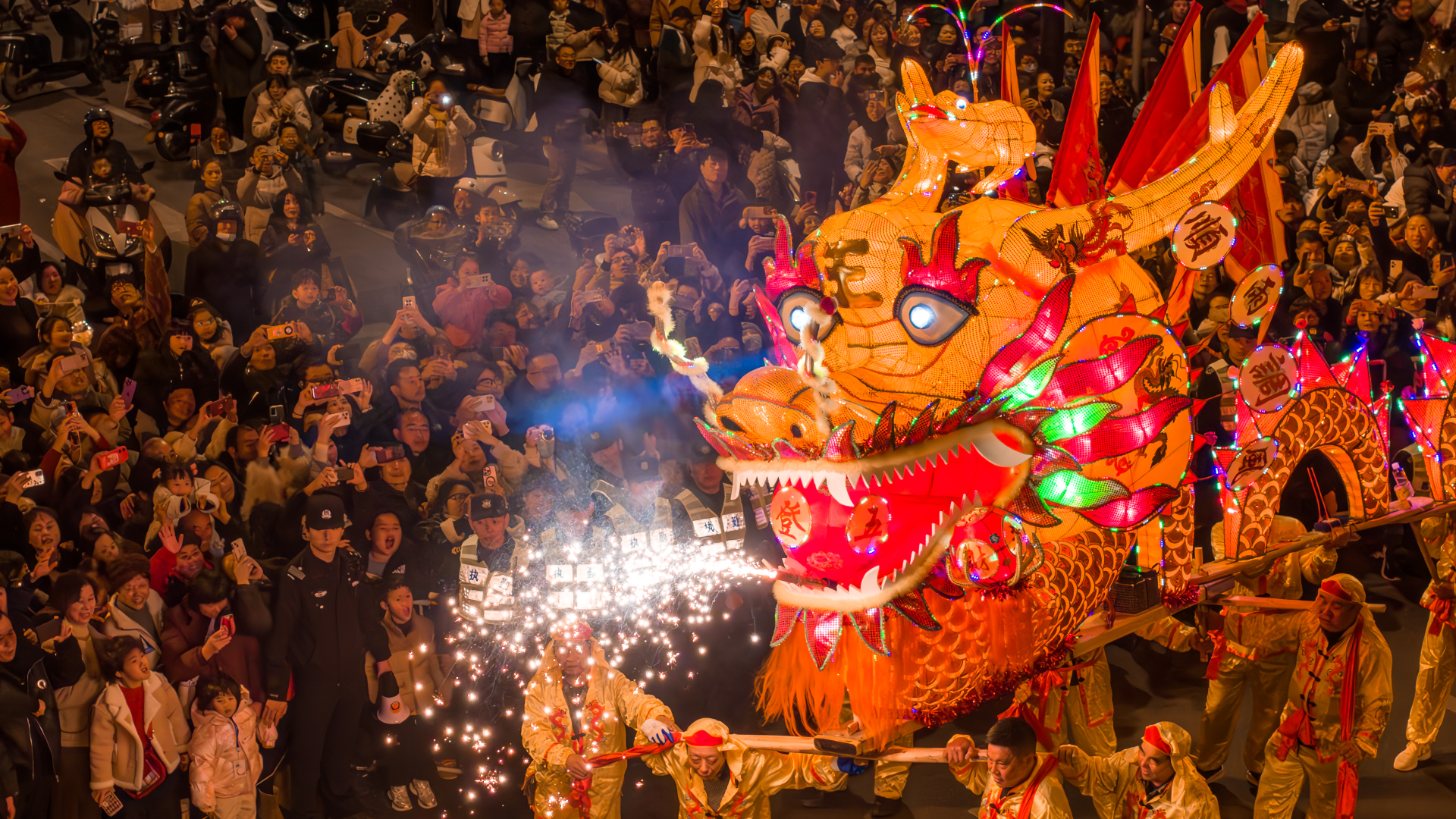 Watch: A spectacle of dragons to celebrate Lantern Festival - CGTN