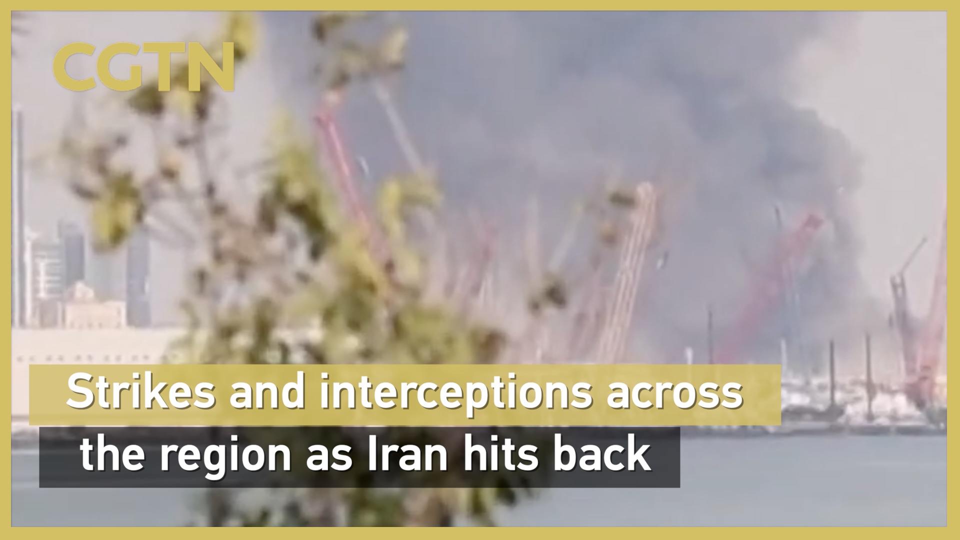 Strikes and interceptions across the region as Iran hits back