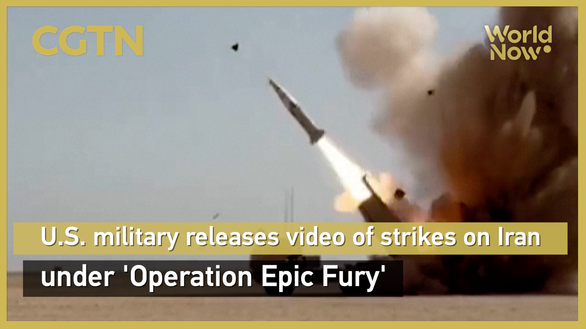 U.S. releases video of strikes on Iran under 'Operation Epic Fury'