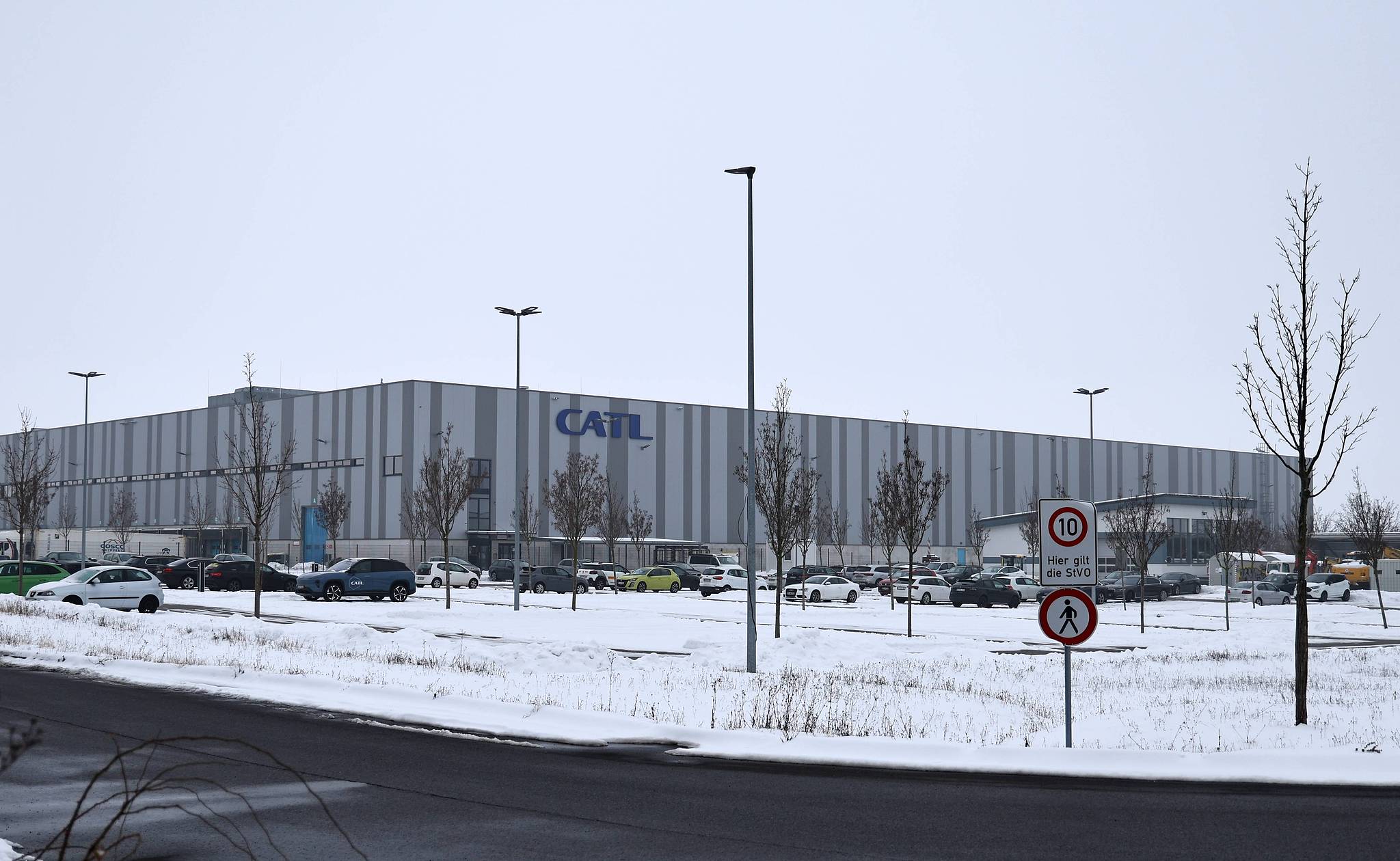 The CATL facility in the GVZ industrial zone in Erfurt, Germany, February 6, 2026. /VCG
