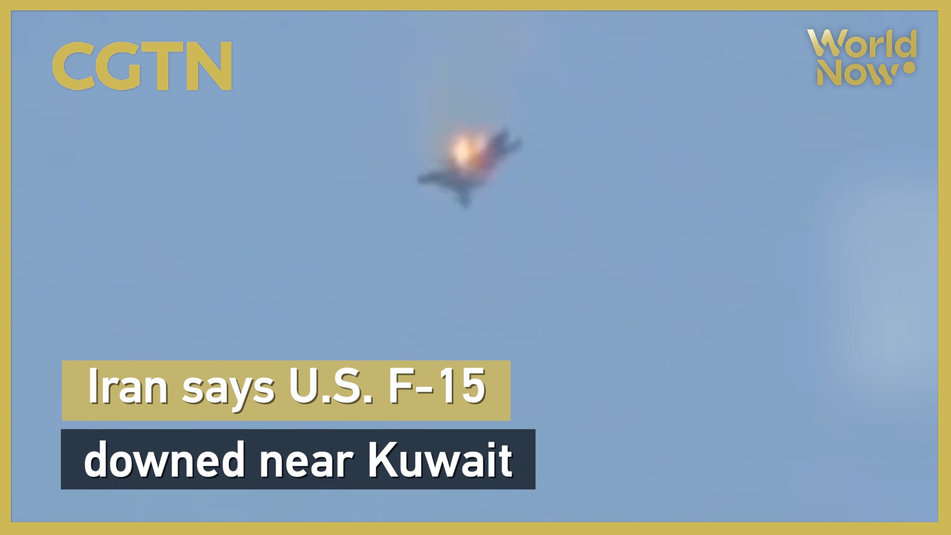 Iran says U.S. F-15 downed near Kuwait