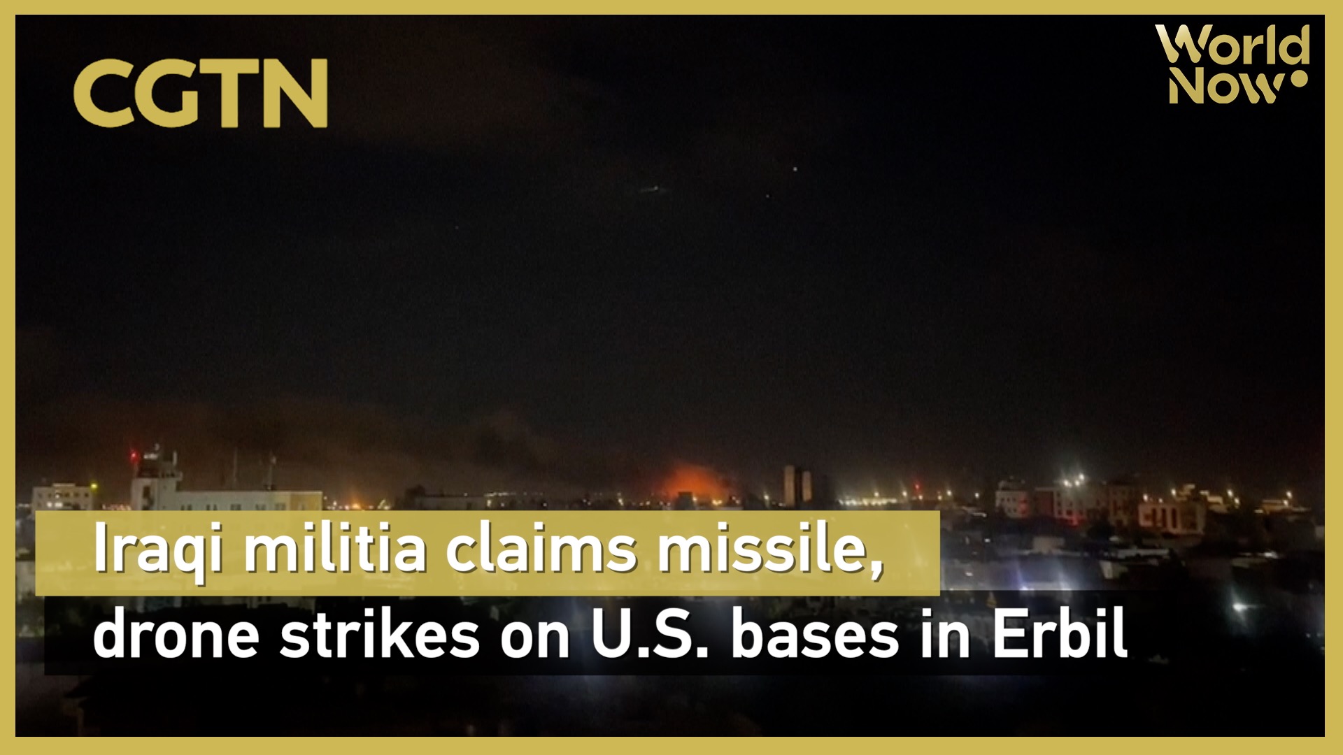 Iraqi militia claims missile, drone strikes on U.S. bases in Erbil