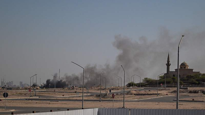 Smoke billows near U.S. Embassy as sirens sound in Kuwait